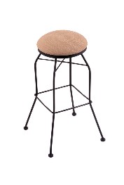 swivel, black wrinkle only, metal swivel seat bar, counter stool, shown w/AxsSum seat, 25"-30"; footprint: 18x18"