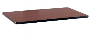 Rectangle reversable (black/dark cherry) table top 30x48
