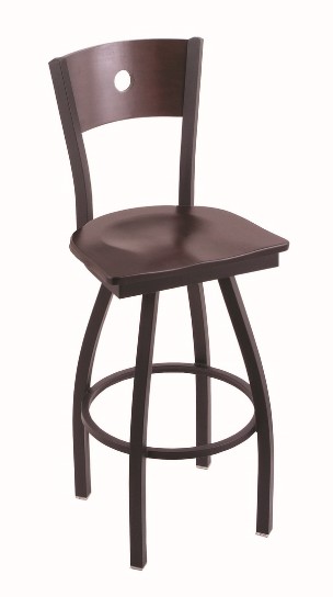 metal swivel seat bar, counter stool with back  in 25, 30 or 36" tall seat