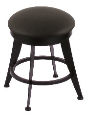 18" laser stool shown in black wrinkle, black vinyl seat; footprint: 15x15"